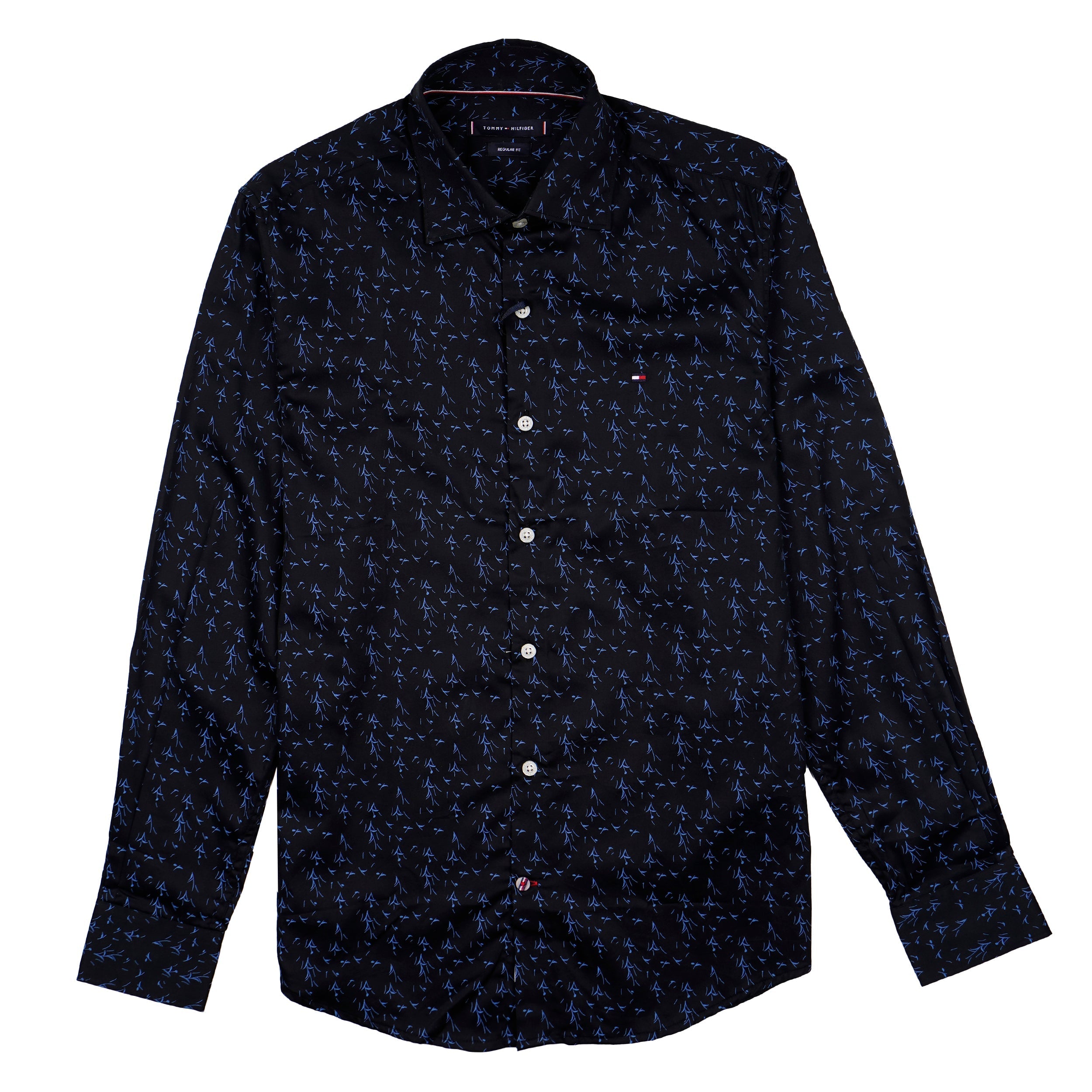 TOMMY HILFIGER Opulent Onyx Tailored Fit Long Sleeve Shirt