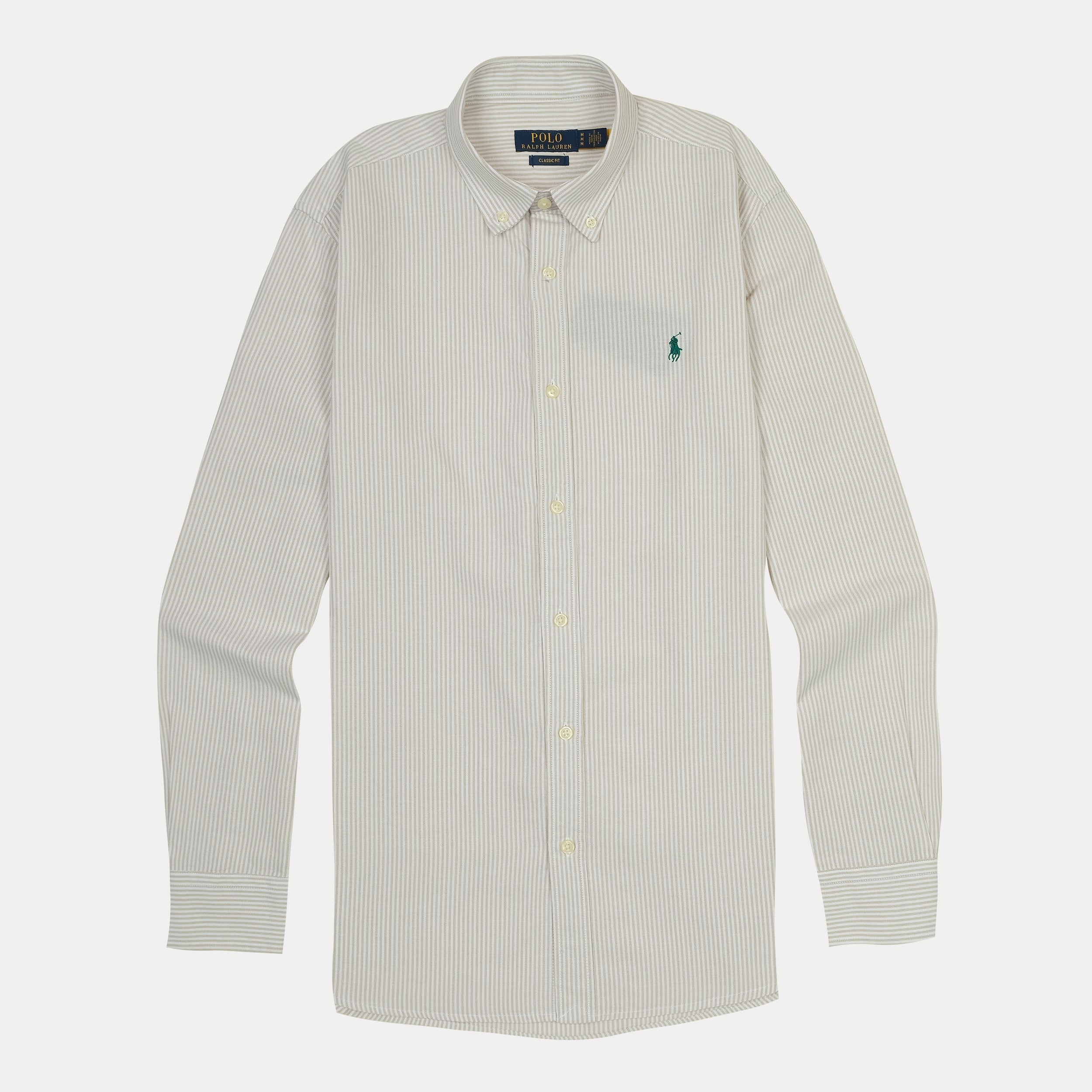 POLO RALPH LAUREN Enchanted Mint Classic Fit Long Sleeve Striped Shirt