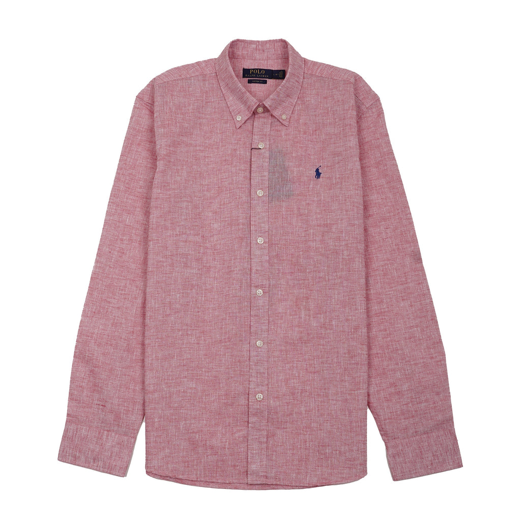 POLO RALPH LAUREN Prismatic Coral Classic Fit Long Sleeve Shirt