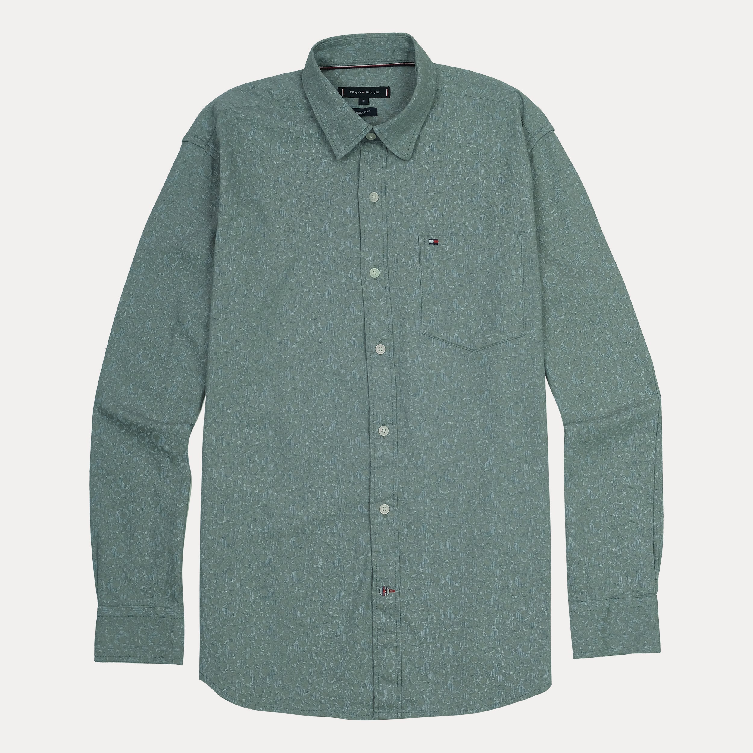 Tommy Hilfiger Men's Patterned Long Sleeve Shirt