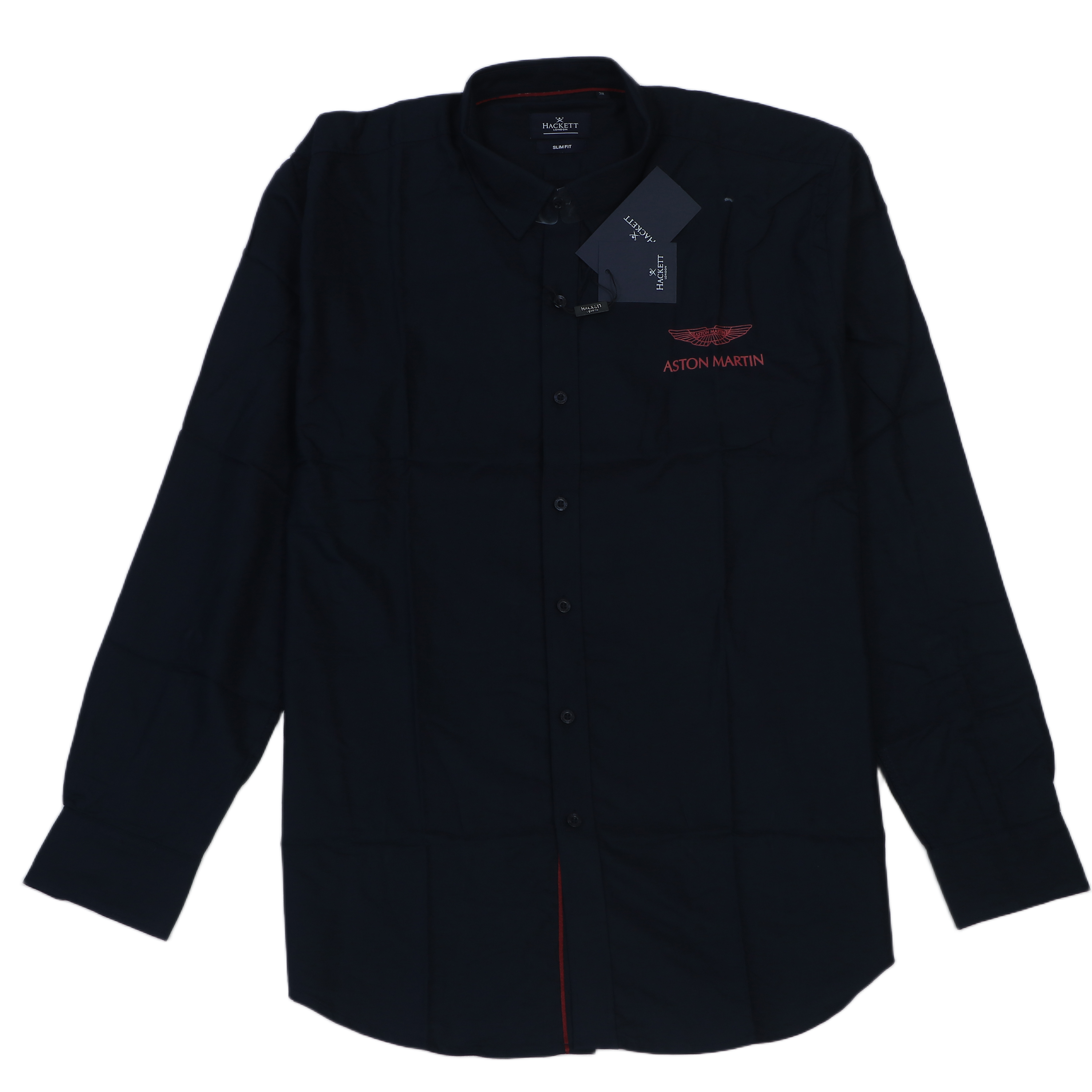 HACKETT LUXE Ethereal Indigo Tailored Fit Long Sleeve Button-Up Shirt