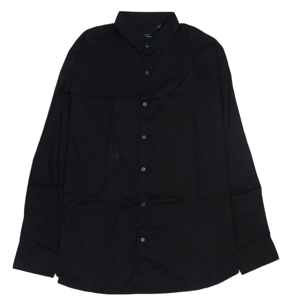 ARMANI EXCHANGE Ember Garnet Tailored Fit Long Sleeve Button-Up Shirt