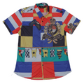 RALPH LAUREN Vibrant Lagoon Custom Fit Short Sleeve Shirt