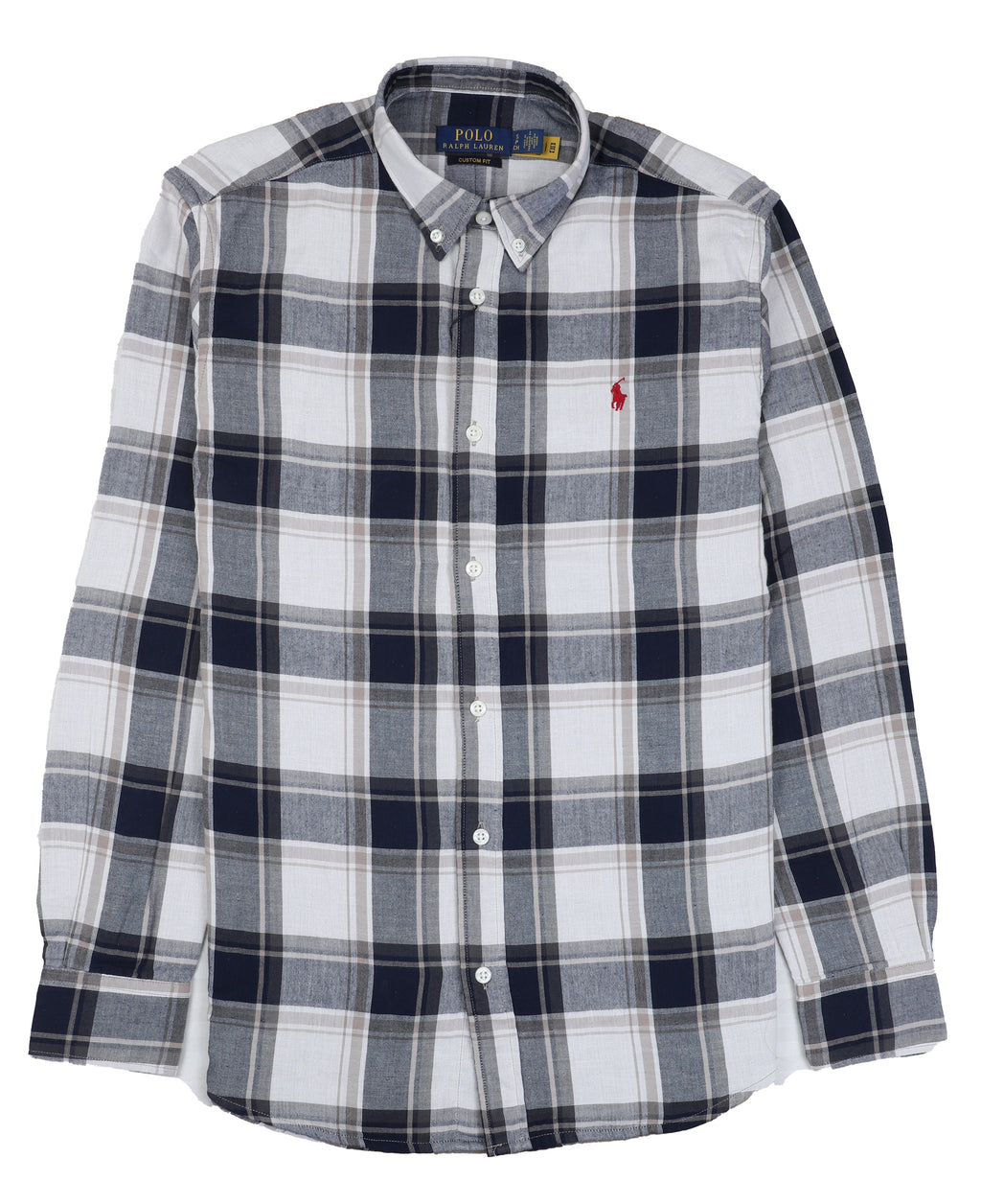 POLO RALPH LAUREN Tranquil Teal Tailored Fit Long Sleeve Gingham Button-Down Shirt