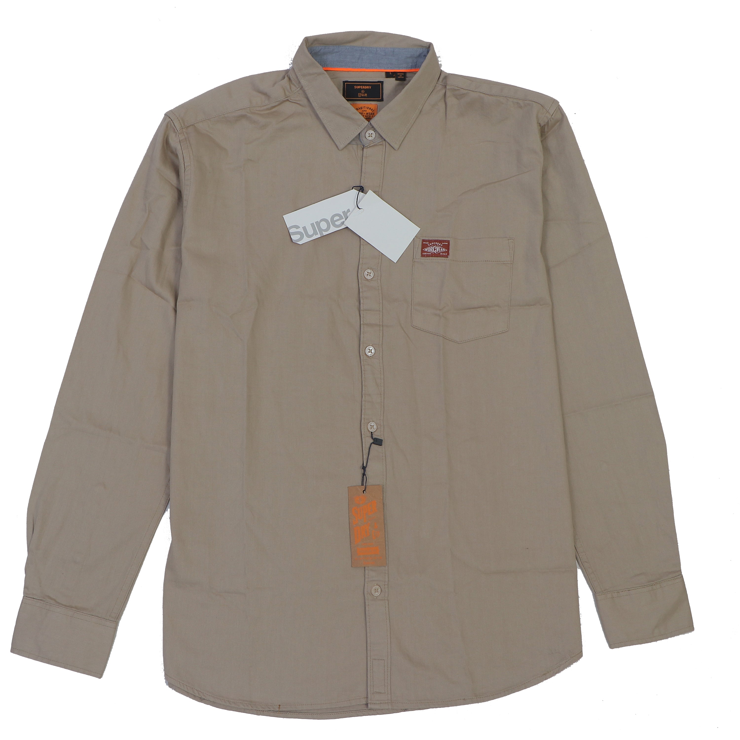 SUPERDRY Amber Dune Tailored Fit Long Sleeve Shirt