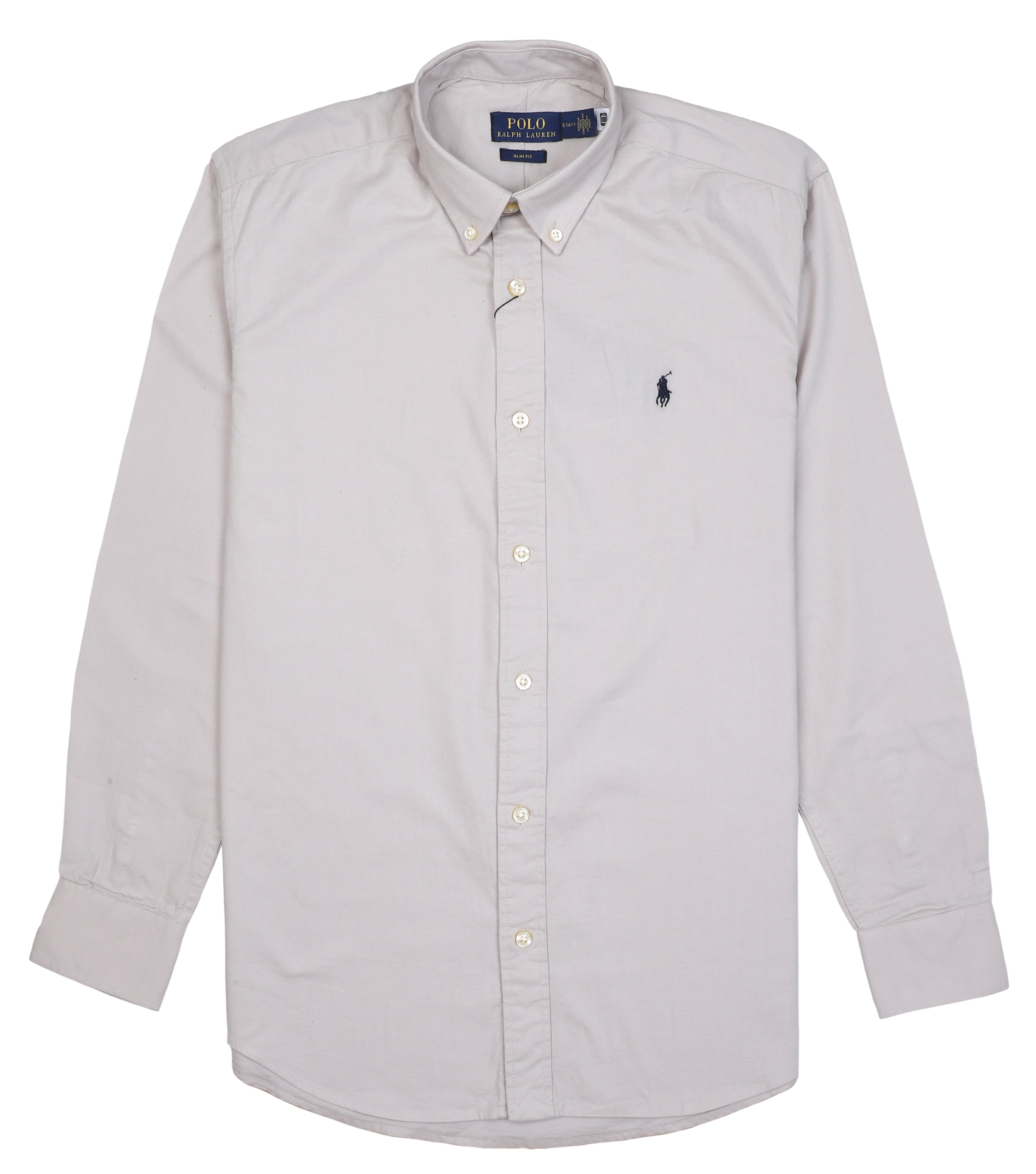 POLO RALPH LAUREN Silver Mist Classic Slim Fit Long Sleeve Button-Down Shirt