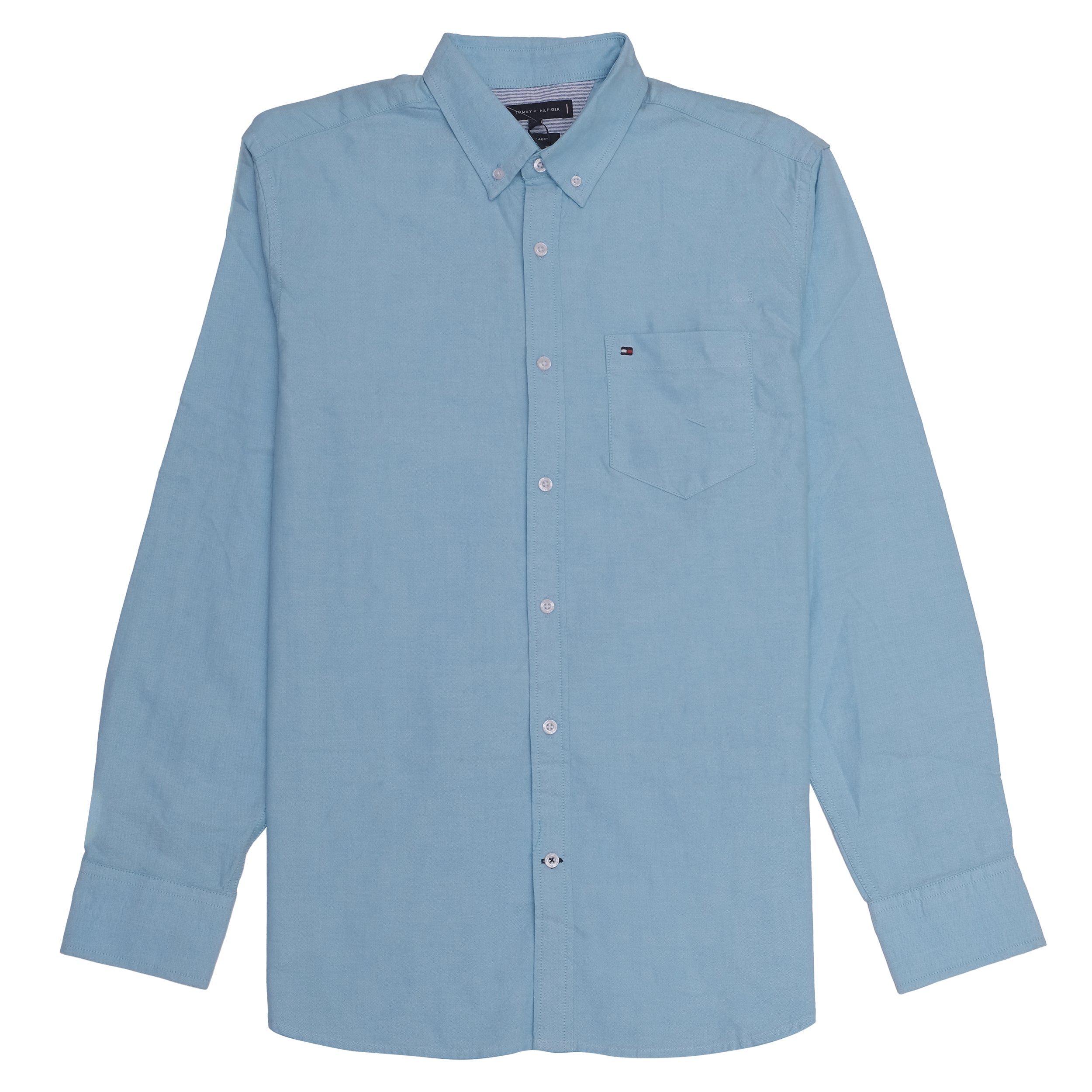 TOMMY HILFIGER Tranquil Aqua Classic Fit Long Sleeve Button-Down Shirt