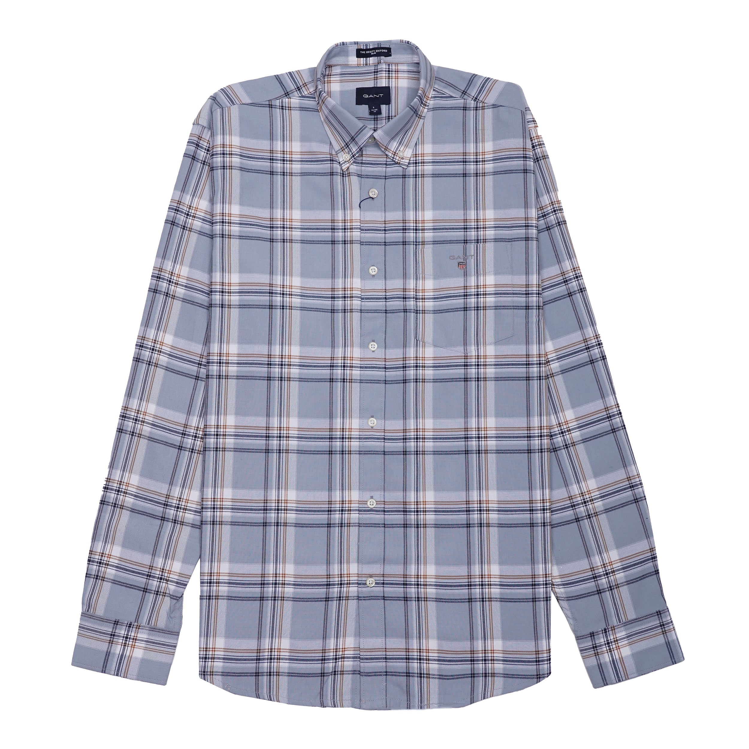 GANT Opulent Cerulean Mist Classic Fit Long Sleeve Shirt