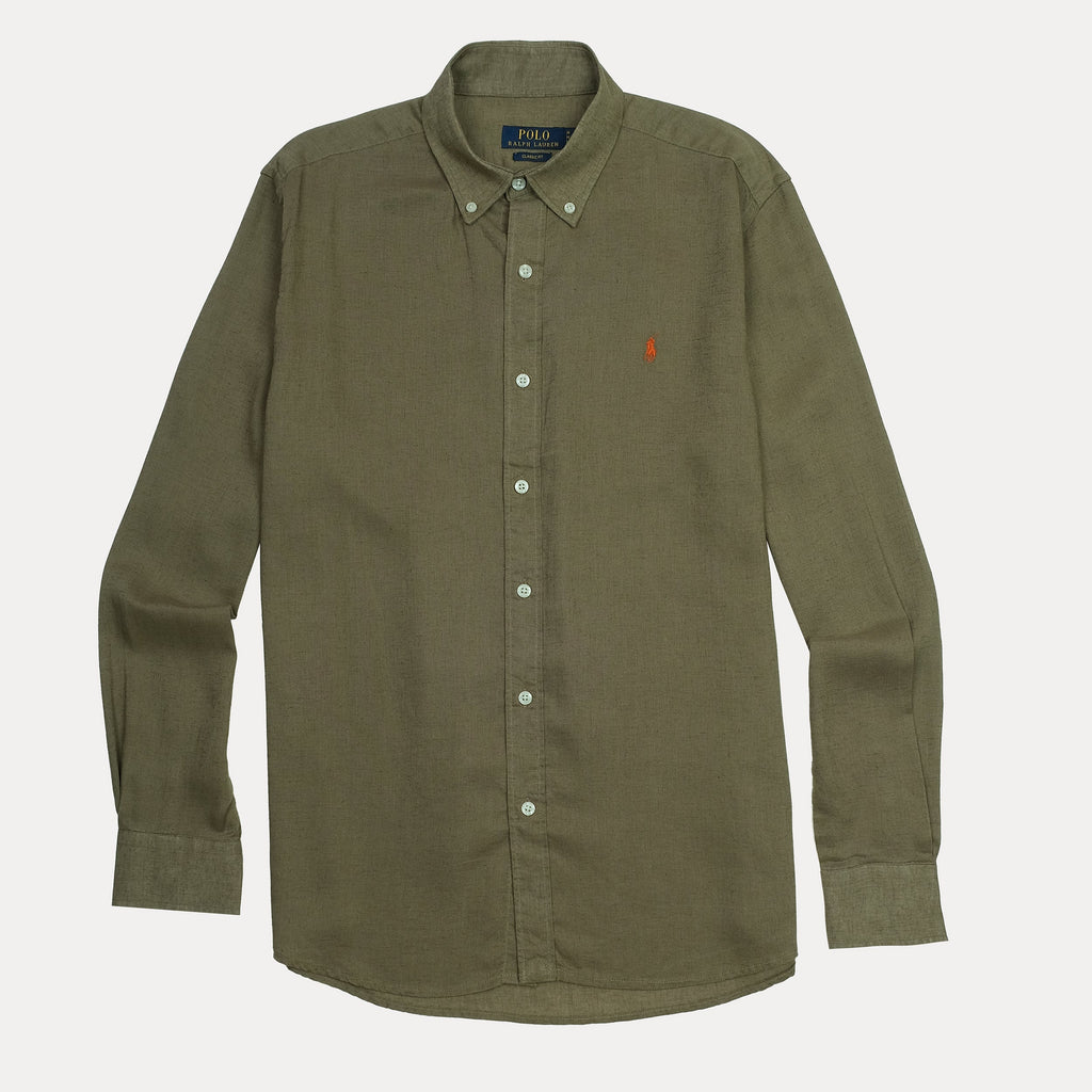 POLO RALPH LAUREN Lush Fern Classic Fit Long Sleeve Button-Up Shirt