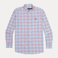 POLO RALPH LAUREN Tranquil Blush Custom Fit Long Sleeve Plaid Shirt
