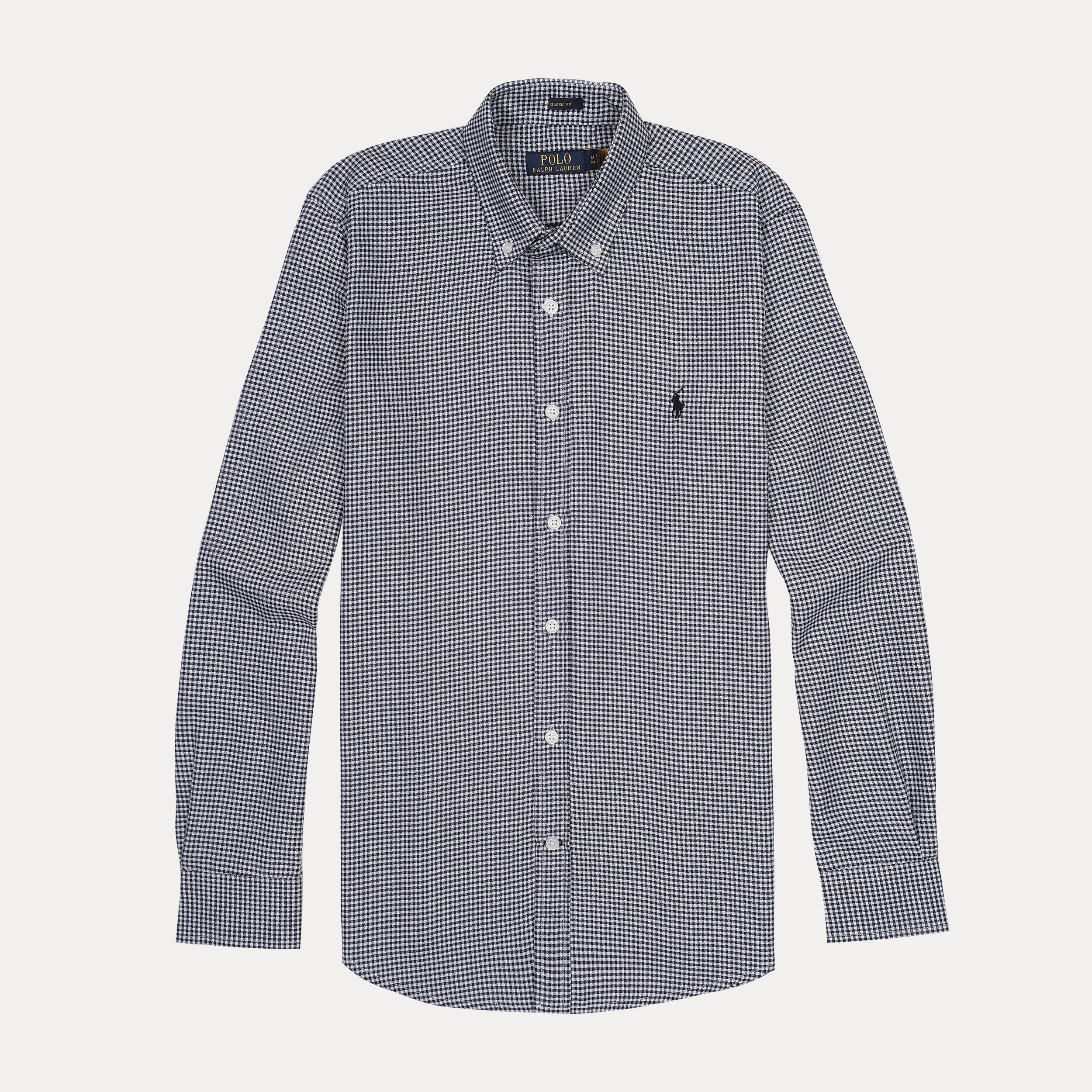 POLO RALPH LAUREN Celestial Indigo Tailored Fit Long Sleeve Gingham Shirt