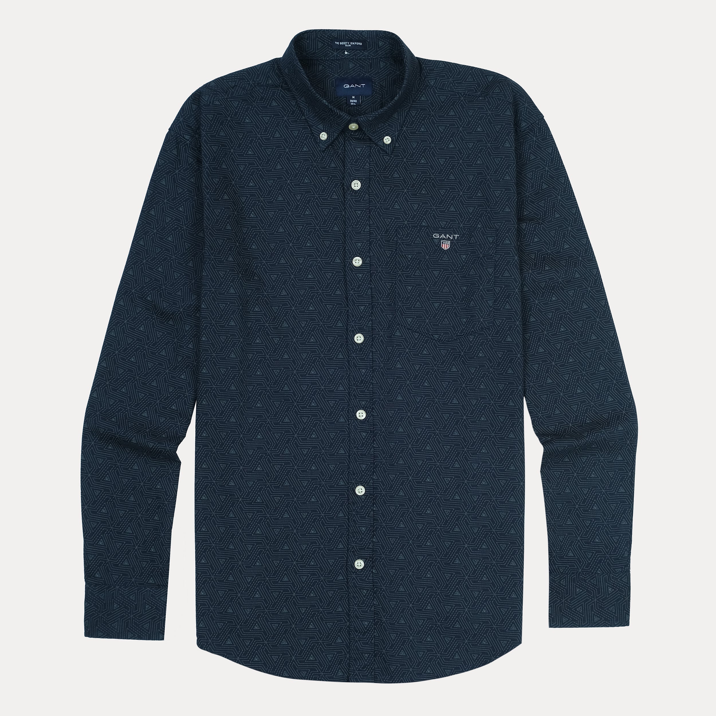 GANT Dusk Sapphire Tailored Fit Long Sleeve Oxford Shirt