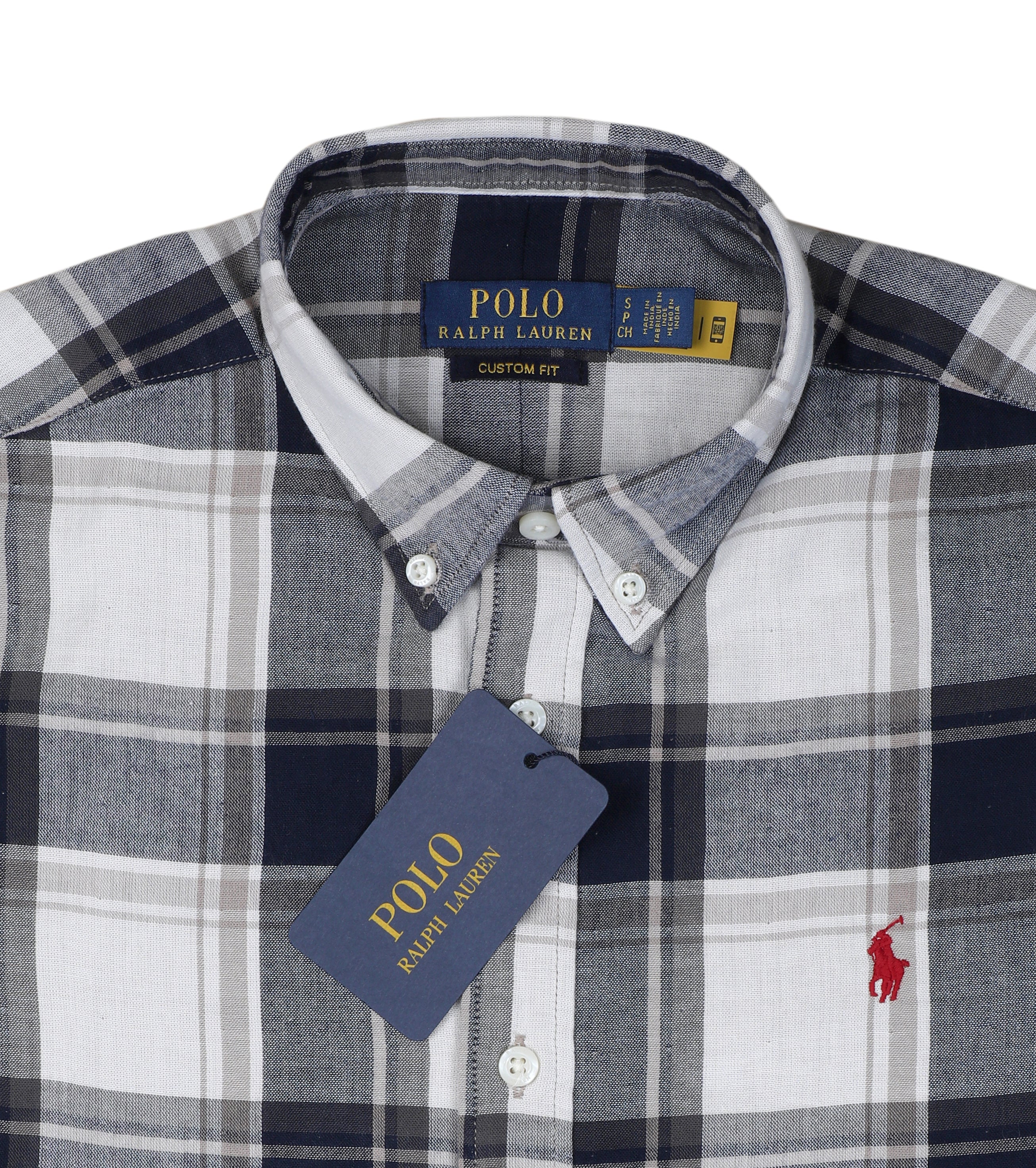 POLO RALPH LAUREN Tranquil Teal Tailored Fit Long Sleeve Gingham Button-Down Shirt