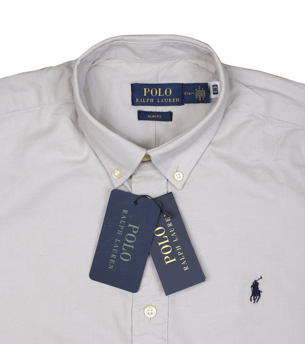 POLO RALPH LAUREN Silver Mist Classic Slim Fit Long Sleeve Button-Down Shirt