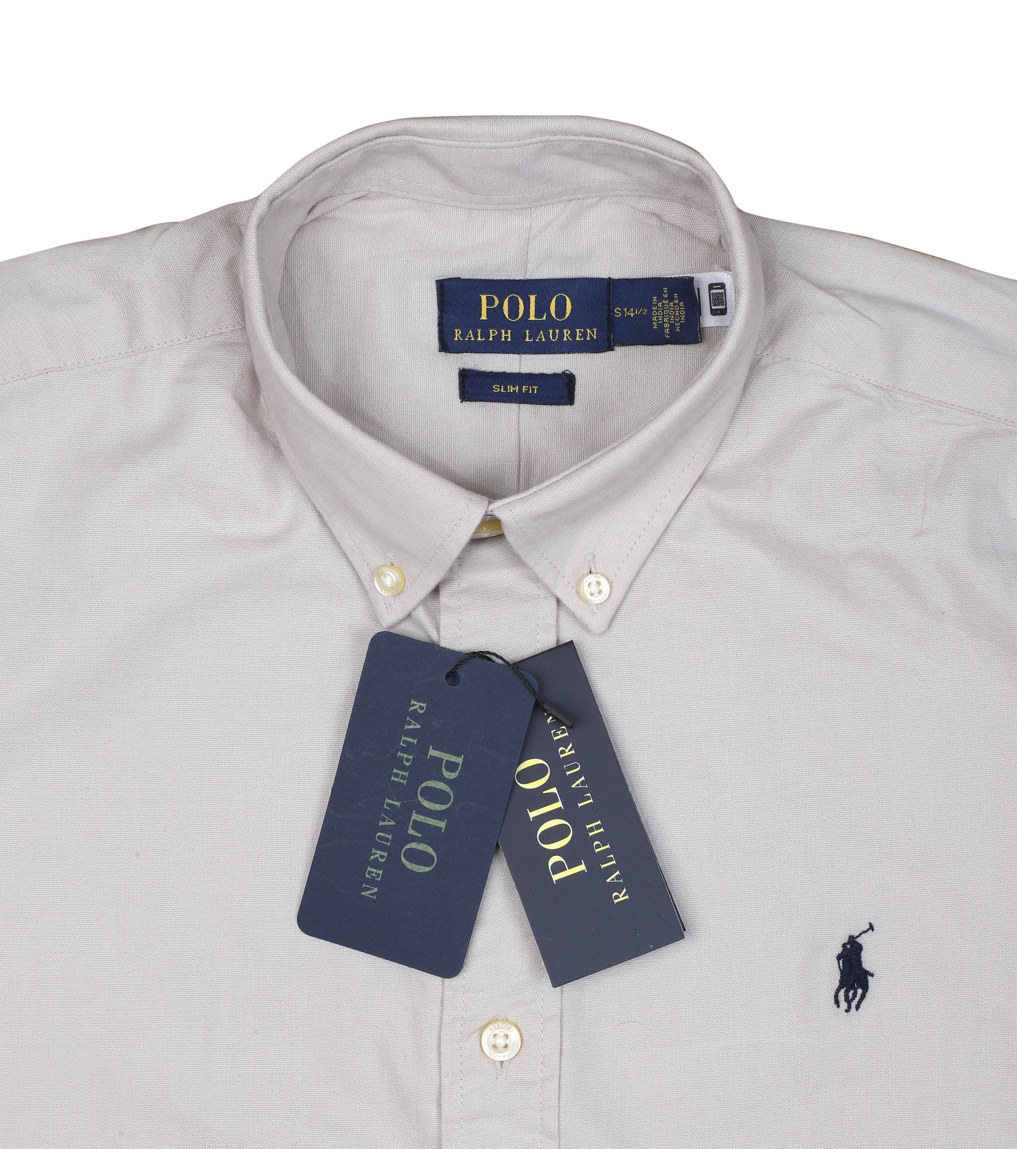 POLO RALPH LAUREN Silver Mist Classic Slim Fit Long Sleeve Button-Down Shirt