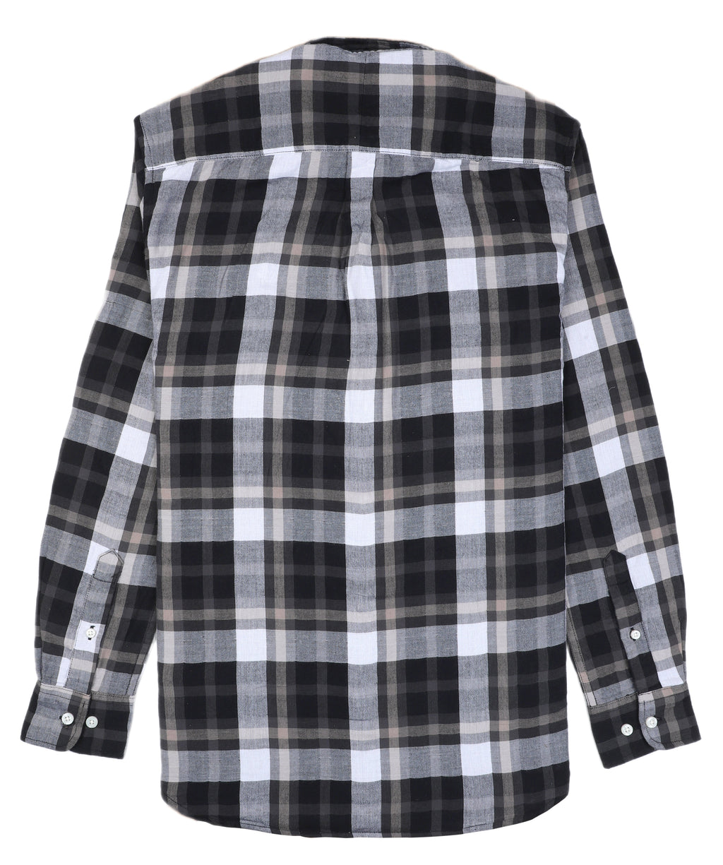 POLO RALPH LAUREN Shadow Slate Custom Fit Plaid Button-Up Shirt