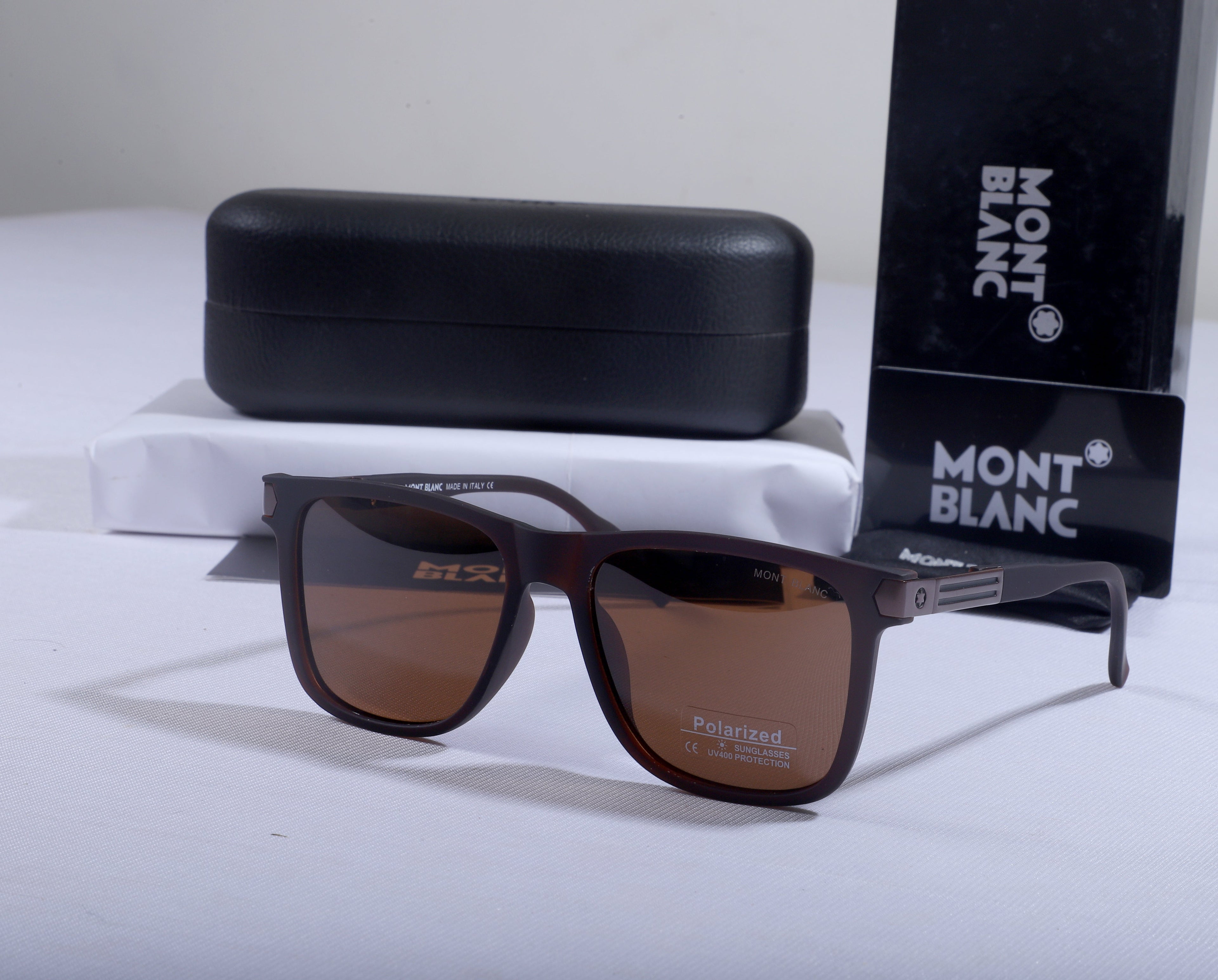 MONT BLANC Emberwood Classic Fit Polarized Sunglasses