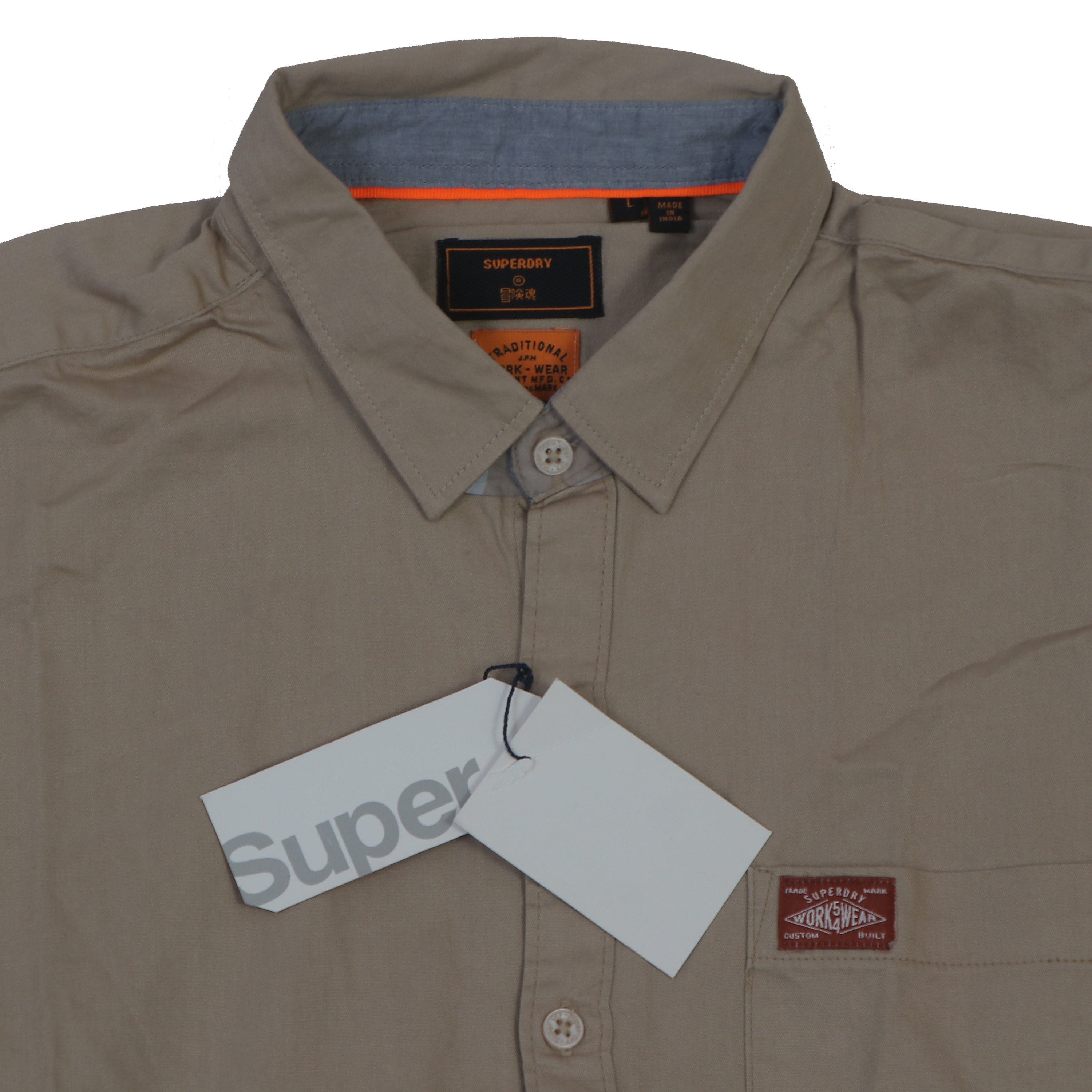 SUPERDRY Amber Dune Tailored Fit Long Sleeve Shirt