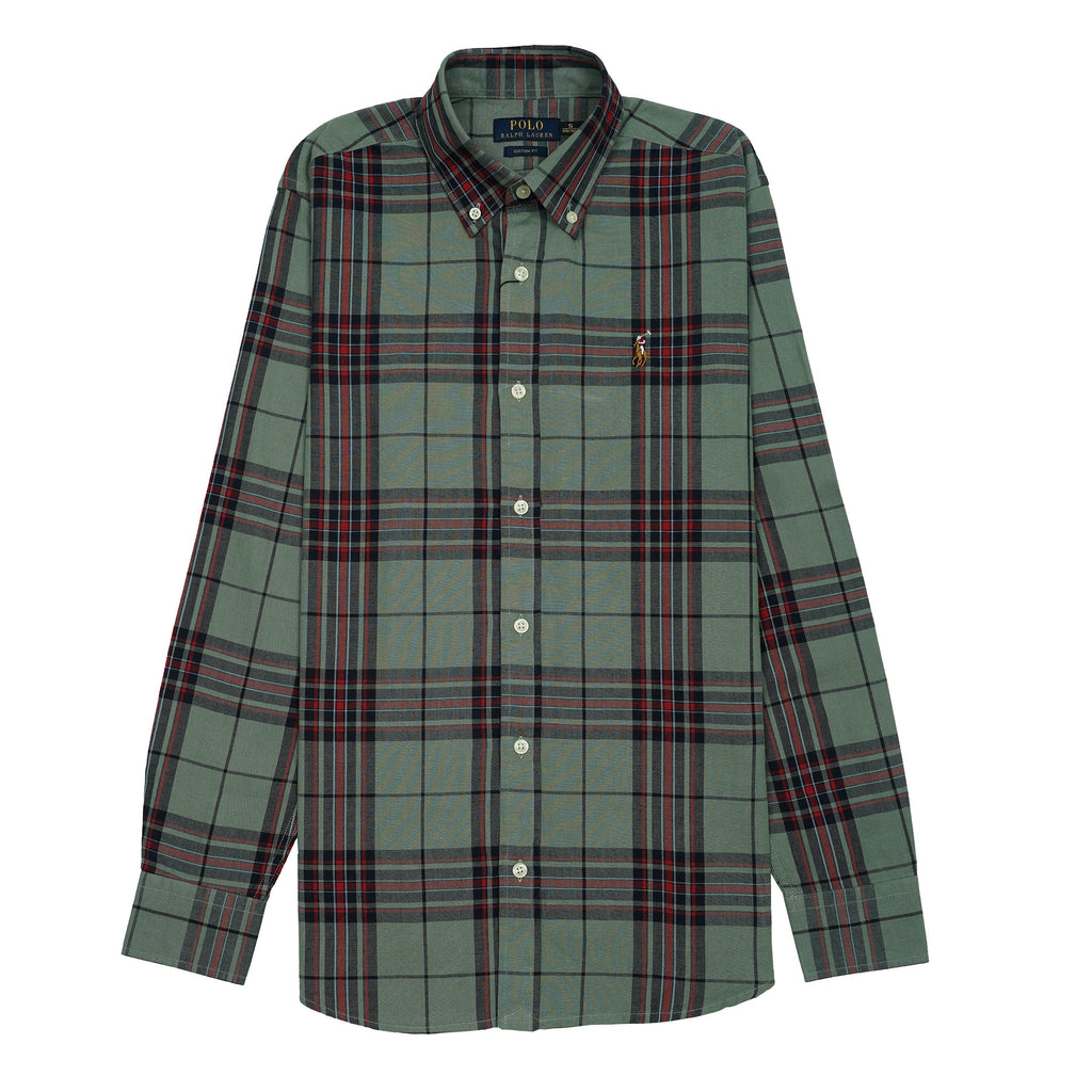 POLO RALPH LAUREN Opulent Fern Custom Fit Long Sleeve Shirt