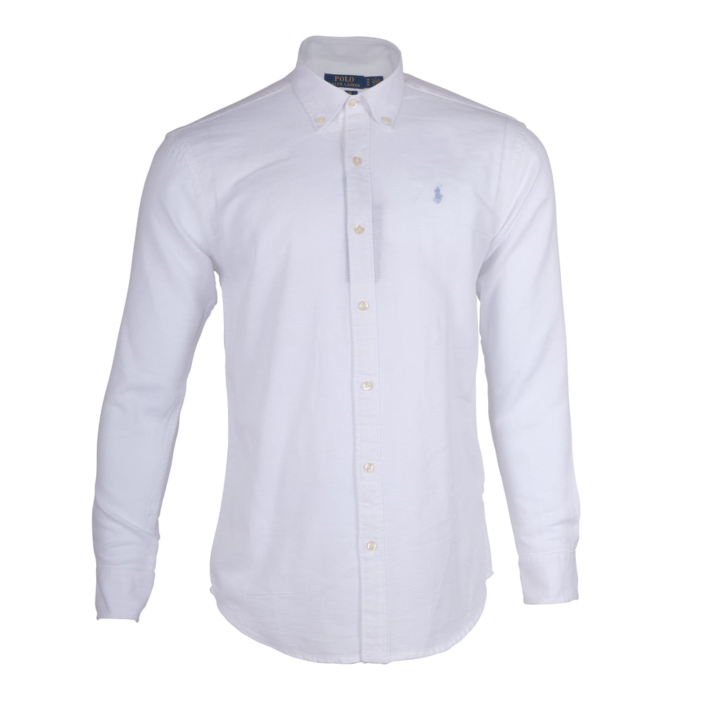 POLO RALPH LAUREN Pure Snow Classic Fit Long Sleeve Button-Down Shirt