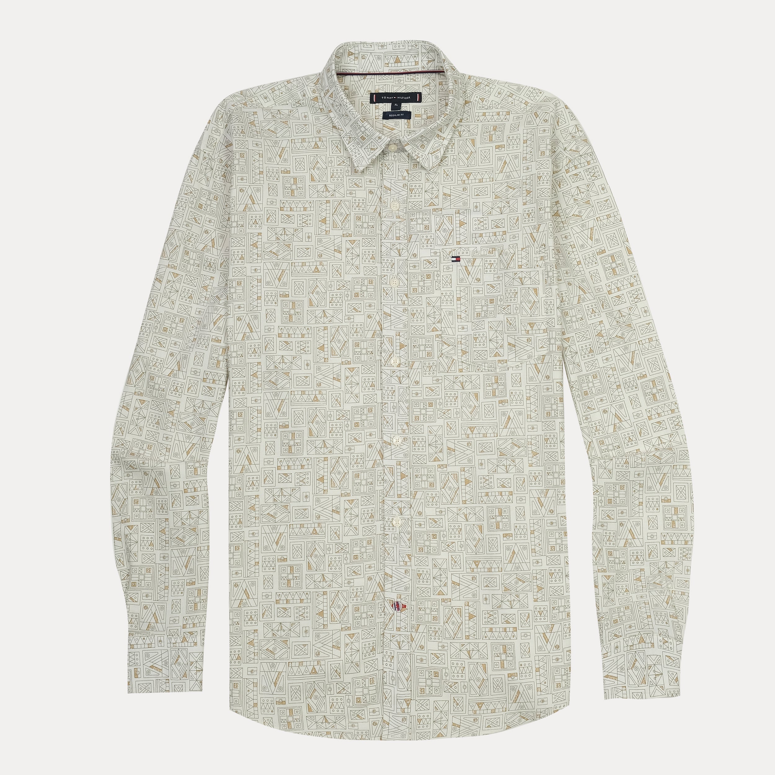 Tommy Hilfiger Geometric Print Long Sleeve Shirt