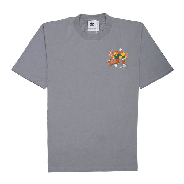 ADIDAS Misty Slate Relaxed Fit Short Sleeve Graphic Tee