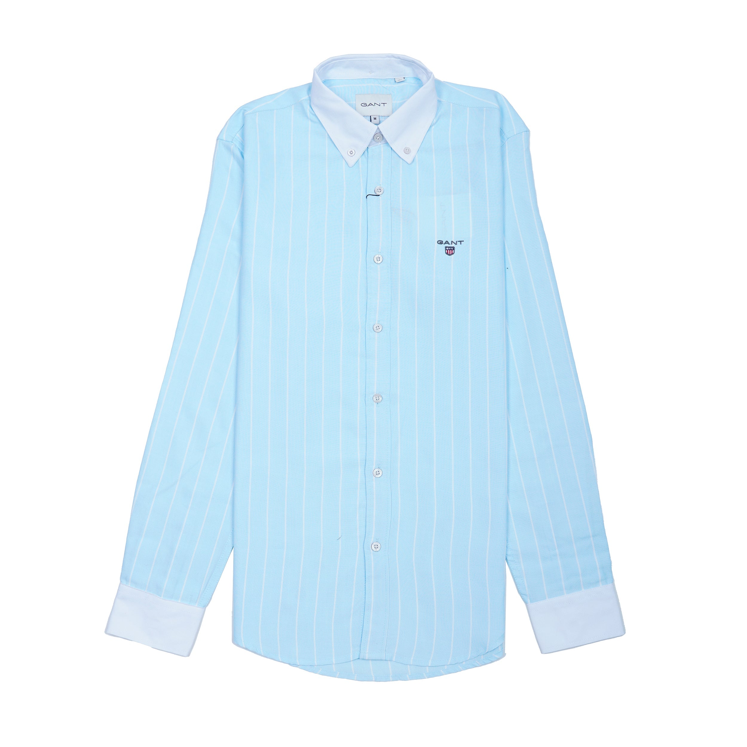 GANT Seraphic Azure Tailored Fit Long Sleeve Button-Up Shirt