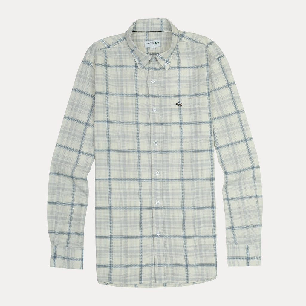 Lacoste Classic Fit Plaid Button-Up Shirt