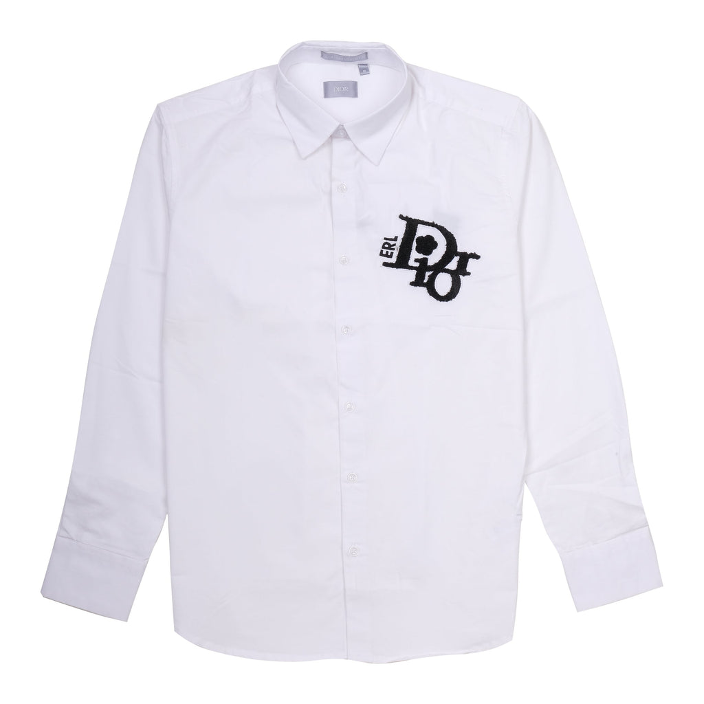 DIOR Frosted Pearl Classic Fit Long Sleeve Shirt