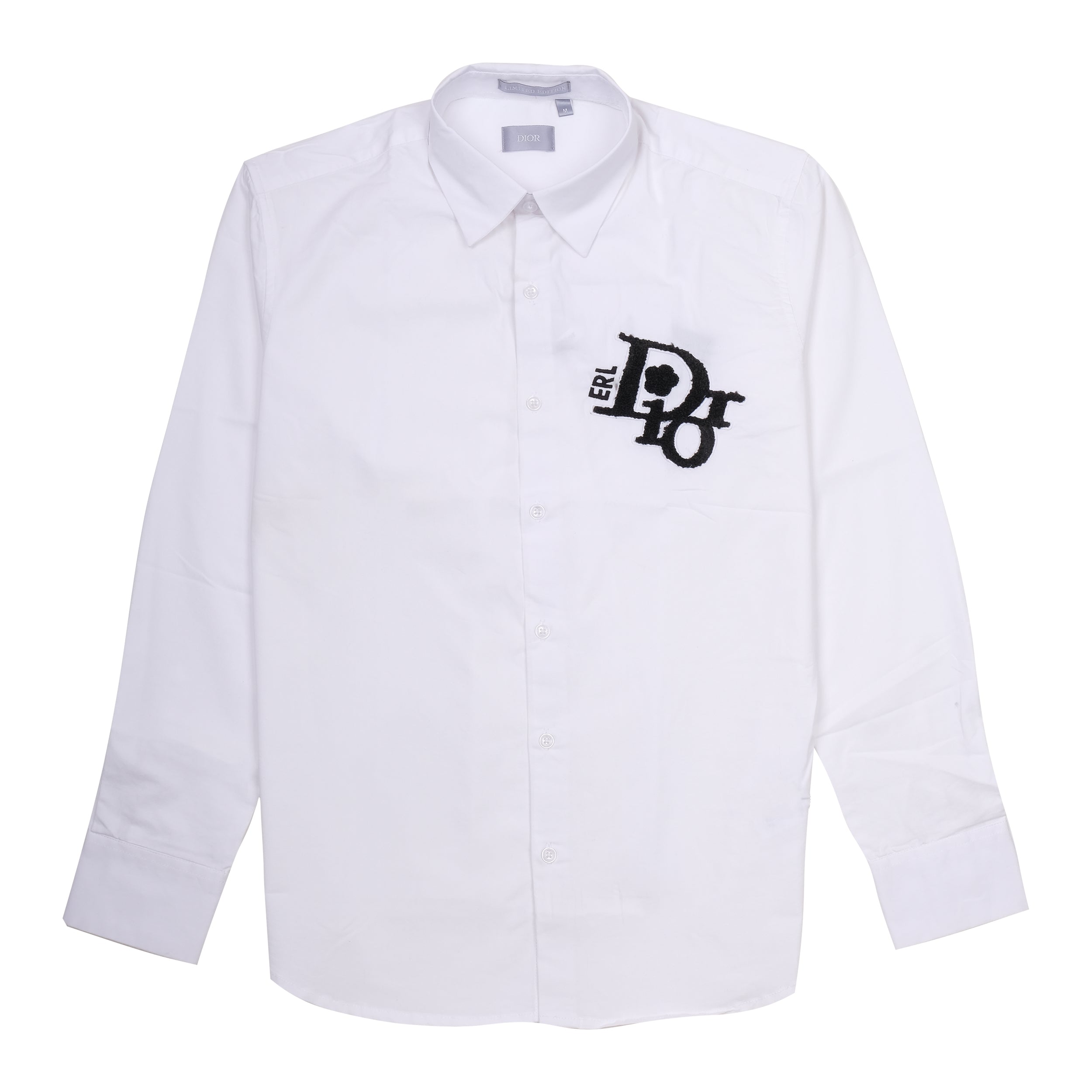 DIOR Frosted Pearl Classic Fit Long Sleeve Shirt