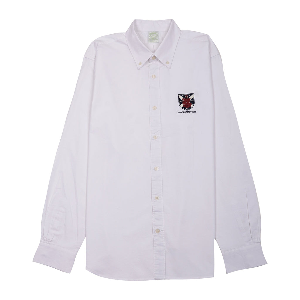 BROOKS BROTHERS Pristine Pearl Classic Fit Long Sleeve Oxford Shirt