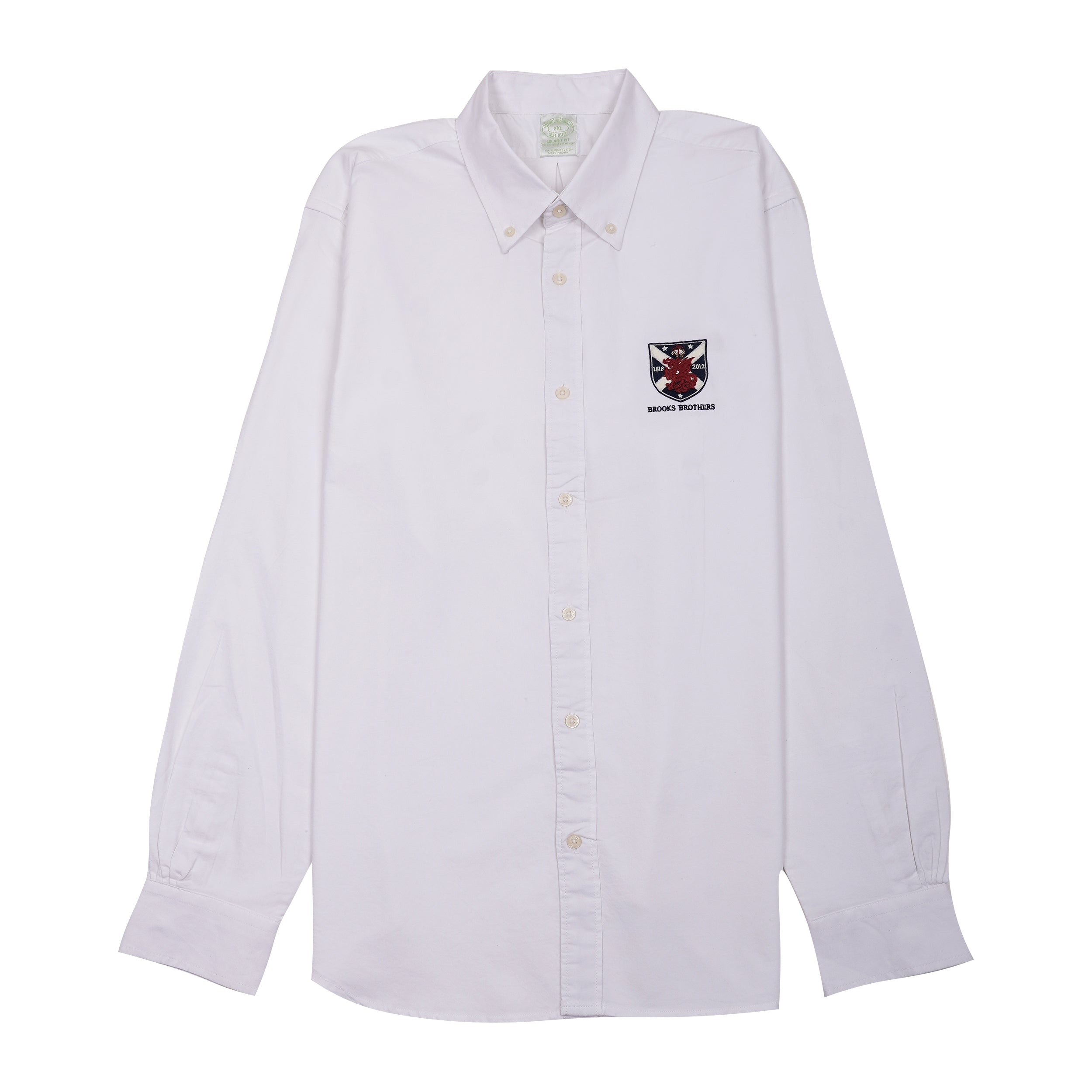 BROOKS BROTHERS Pristine Pearl Classic Fit Long Sleeve Oxford Shirt