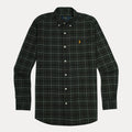 POLO RALPH LAUREN Mystic Emerald Custom Fit Long Sleeve Plaid Shirt