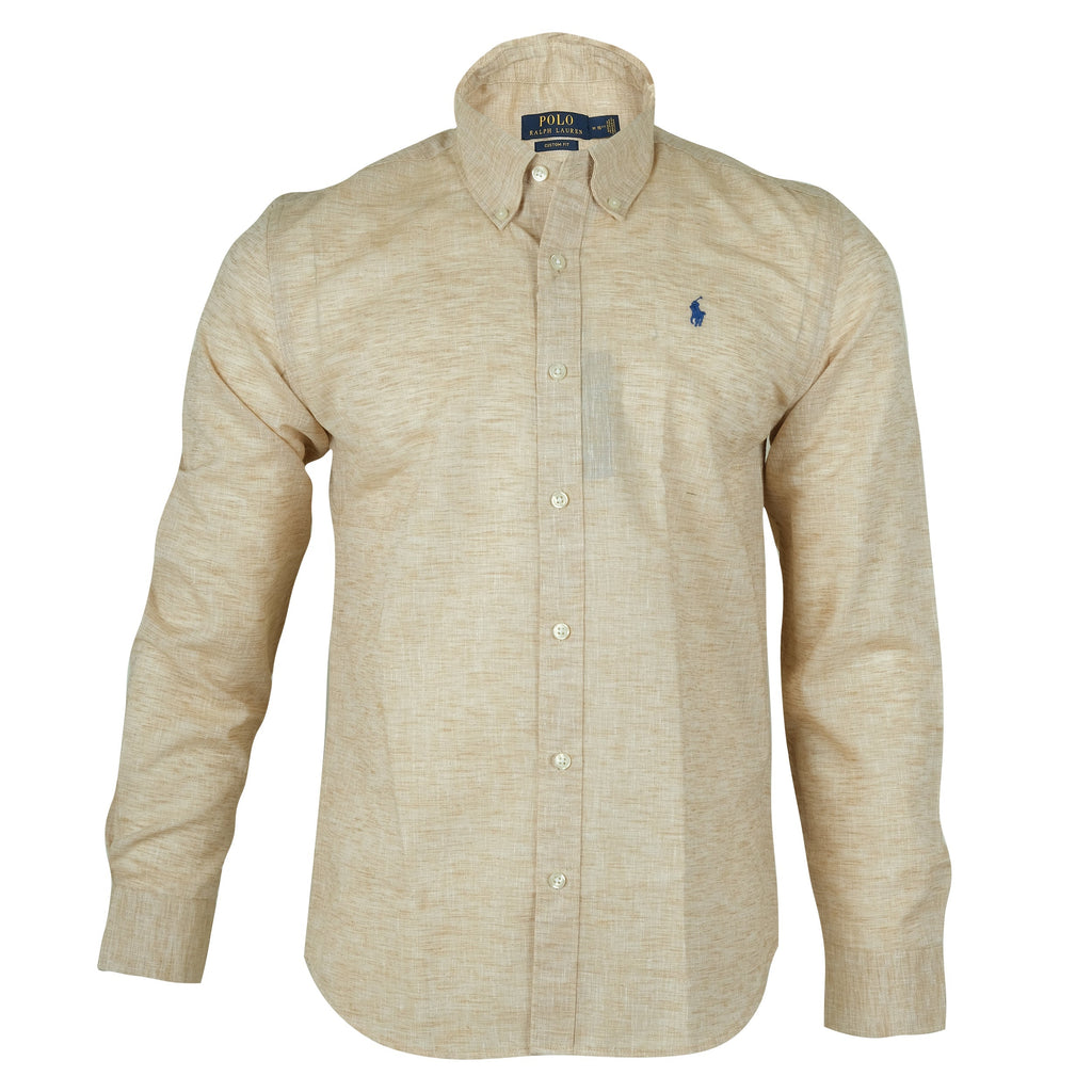 POLO RALPH LAUREN Desert Mirage Textured Slim Fit Long Sleeve Shirt