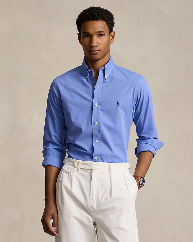 POLO RALPH LAUREN Celestial Azure Custom Fit Long Sleeve Button-Down Shirt