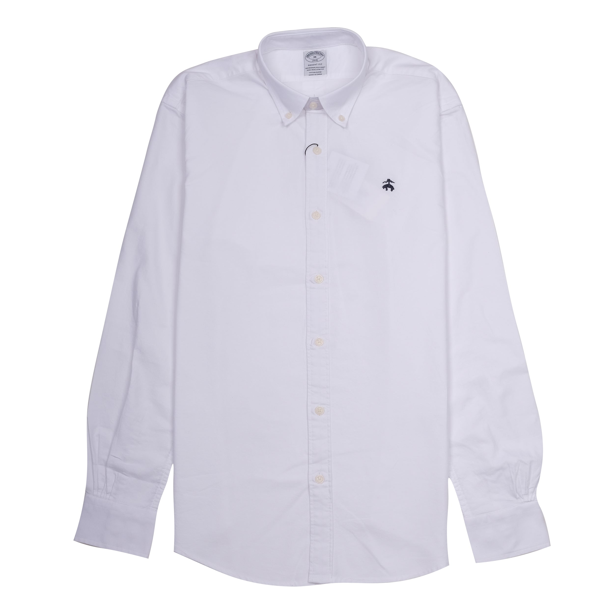 BROOKS BROTHERS Celestial Ivory Tailored Fit Long Sleeve Dress Shirt