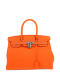 Hermès Birkin 30 Orange Togo Leather Handbag (Premium)