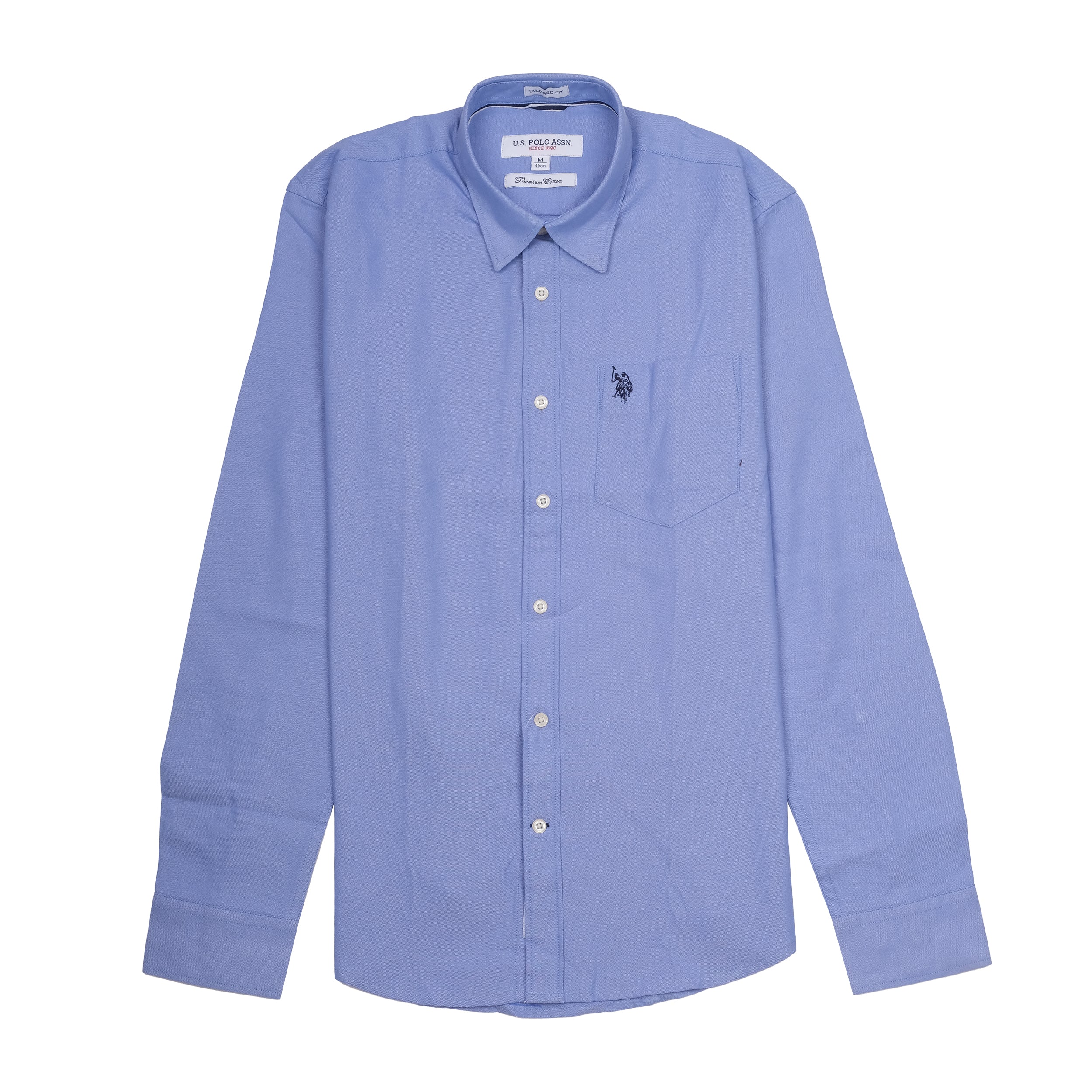 U.S. POLO ASSN. Ethereal Azure Tailored Fit Long Sleeve Shirt