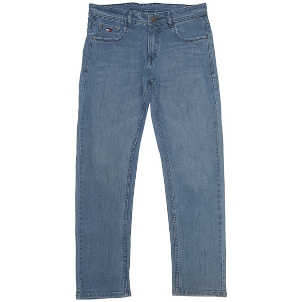 TOMMY TWILIGHT SKY Straight Fit Vintage Wash Denim Jeans
