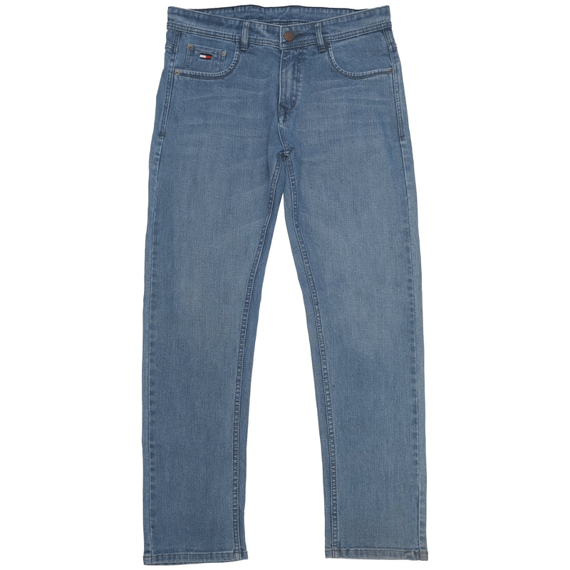 TOMMY TWILIGHT SKY Straight Fit Vintage Wash Denim Jeans
