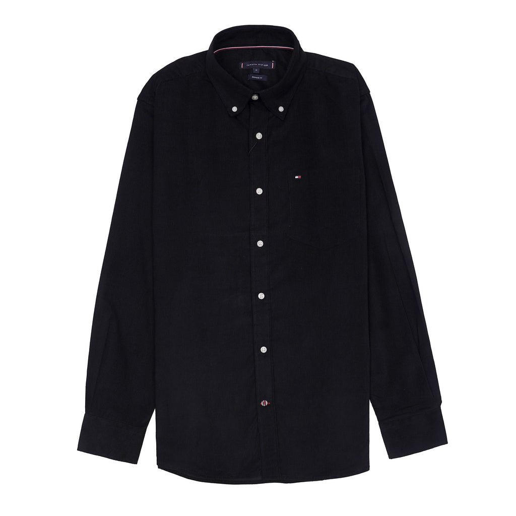 TOMMY HILFIGER Prismatic Slate Tailored Fit Long Sleeve Corduroy Shirt