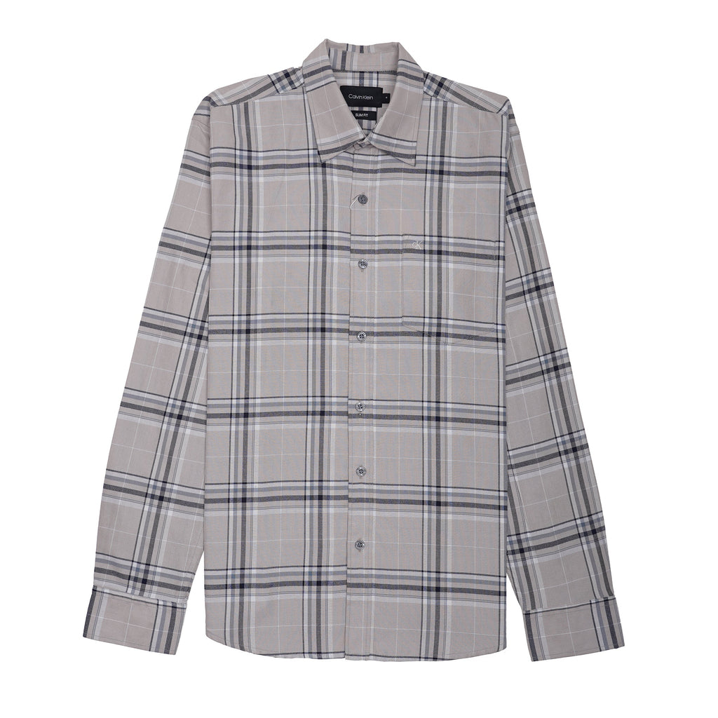 CALVIN KLEIN Astral Quartz Slim Fit Long Sleeve Shirt