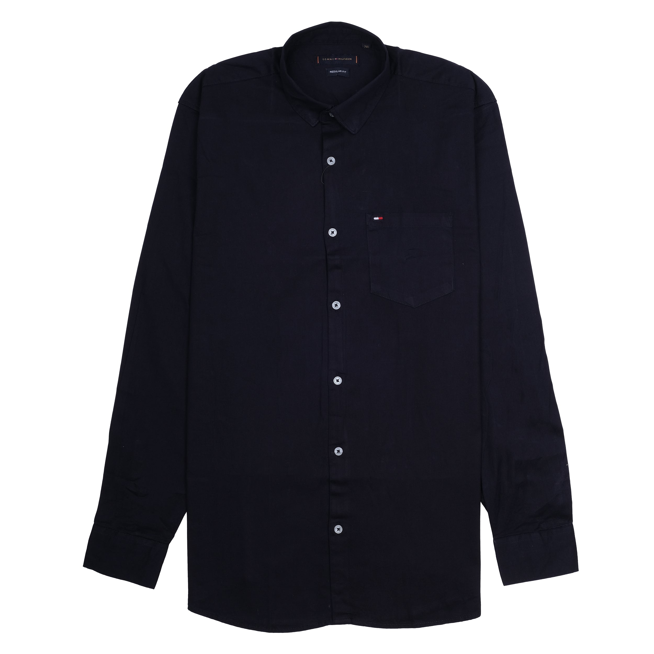 TOMMY HILFIGER Midnight Navy Classic Fit Long Sleeve Button-Up Shirt