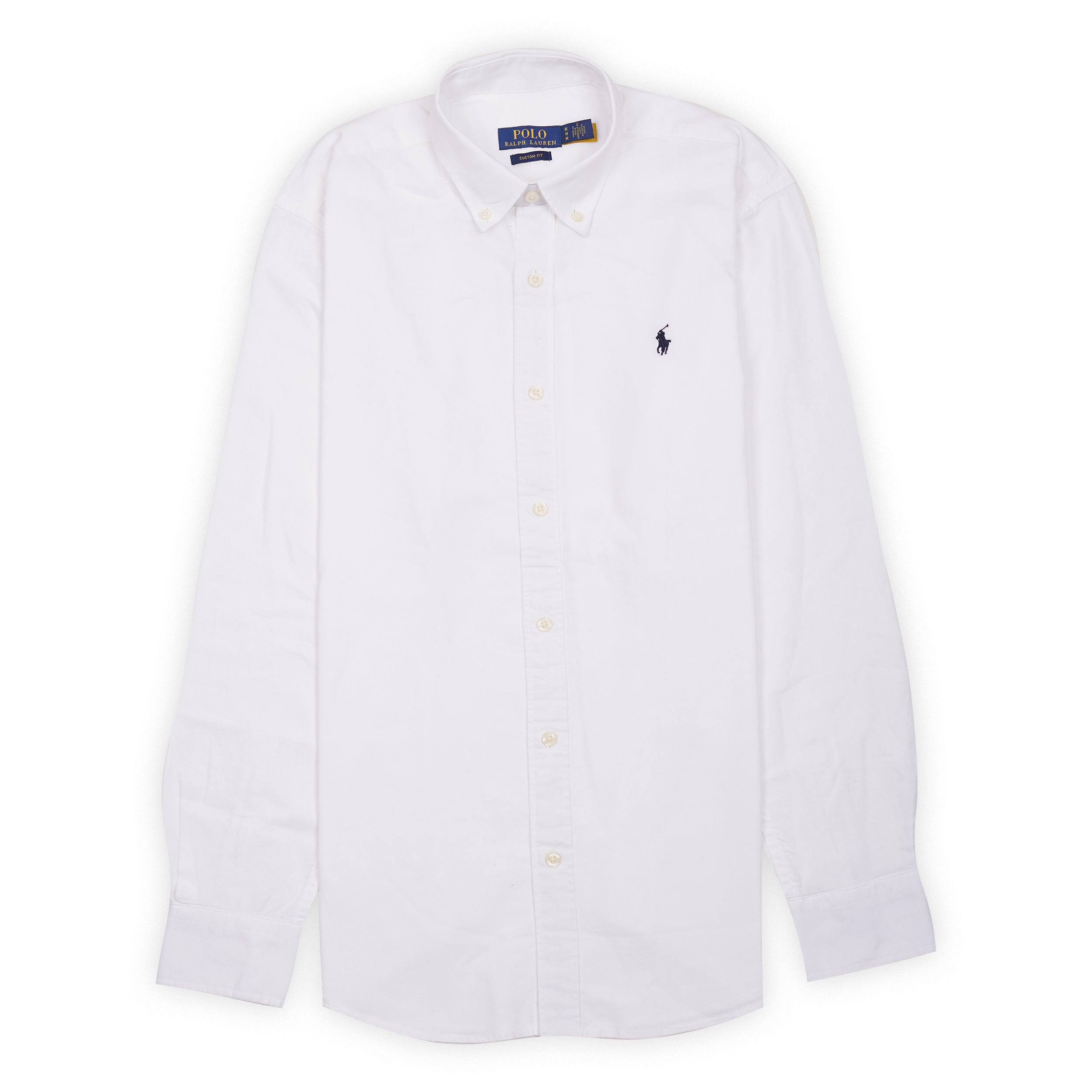 POLO RALPH LAUREN Opalescent Ivory Custom Fit Long Sleeve Button-Down Shirt