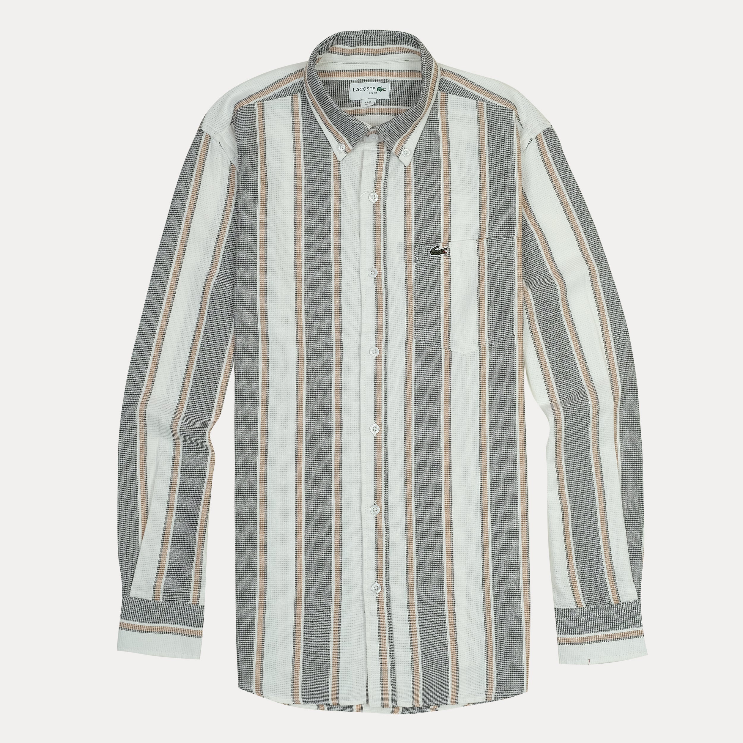 LACOSTE Twilight Drift Tailored Fit Long Sleeve Button-Up Shirt
