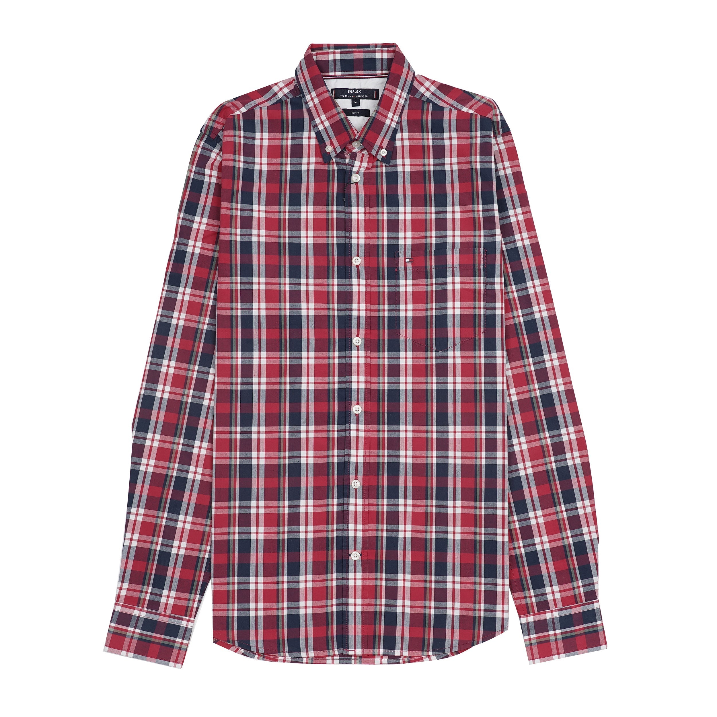 TOMMY HILFIGER Ember Rose Tailored Fit Long Sleeve Check Shirt