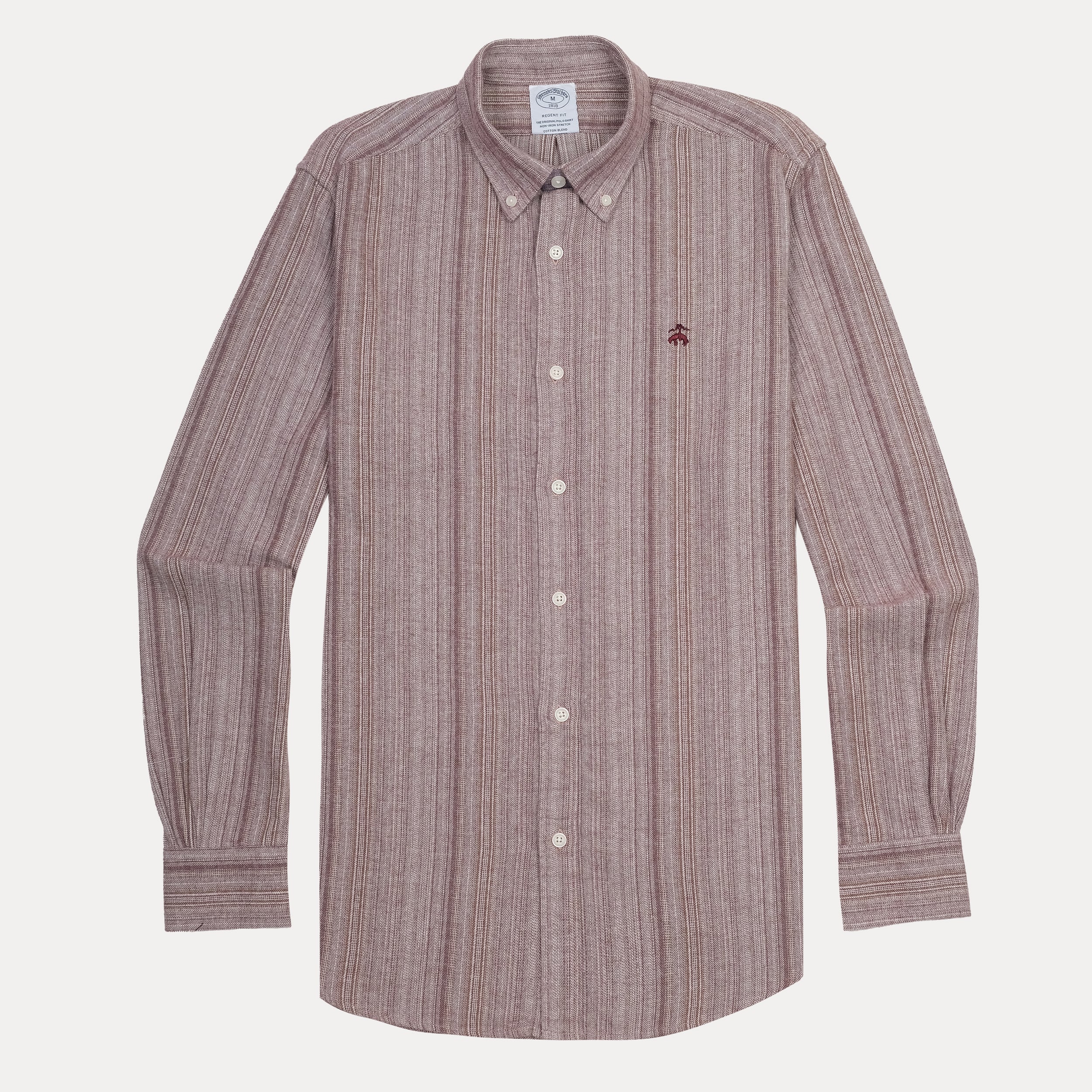 BROOKS BROTHERS Blush Ember Tailored Fit Long Sleeve Button-Down Shirt