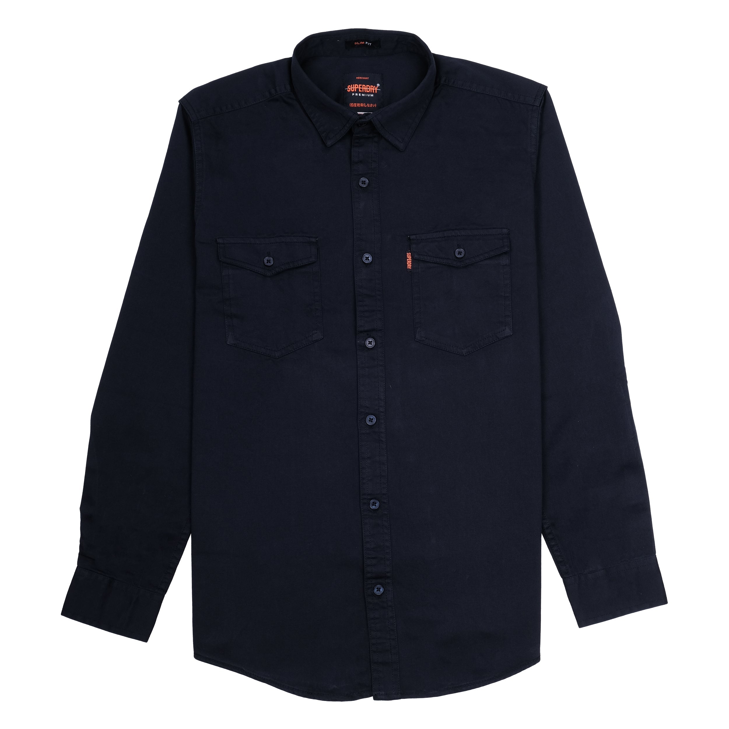 SUPERDRY Midnight Navy Classic Utility Long Sleeve Shirt