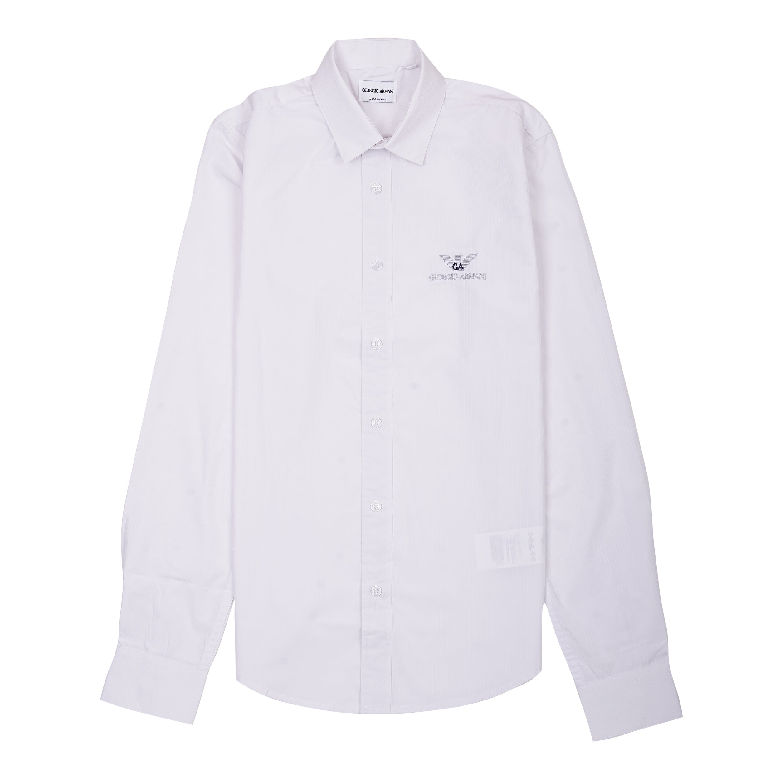 GIORGIO ARMANI Pearl Essence Tailored Fit Long Sleeve Dress Shirt