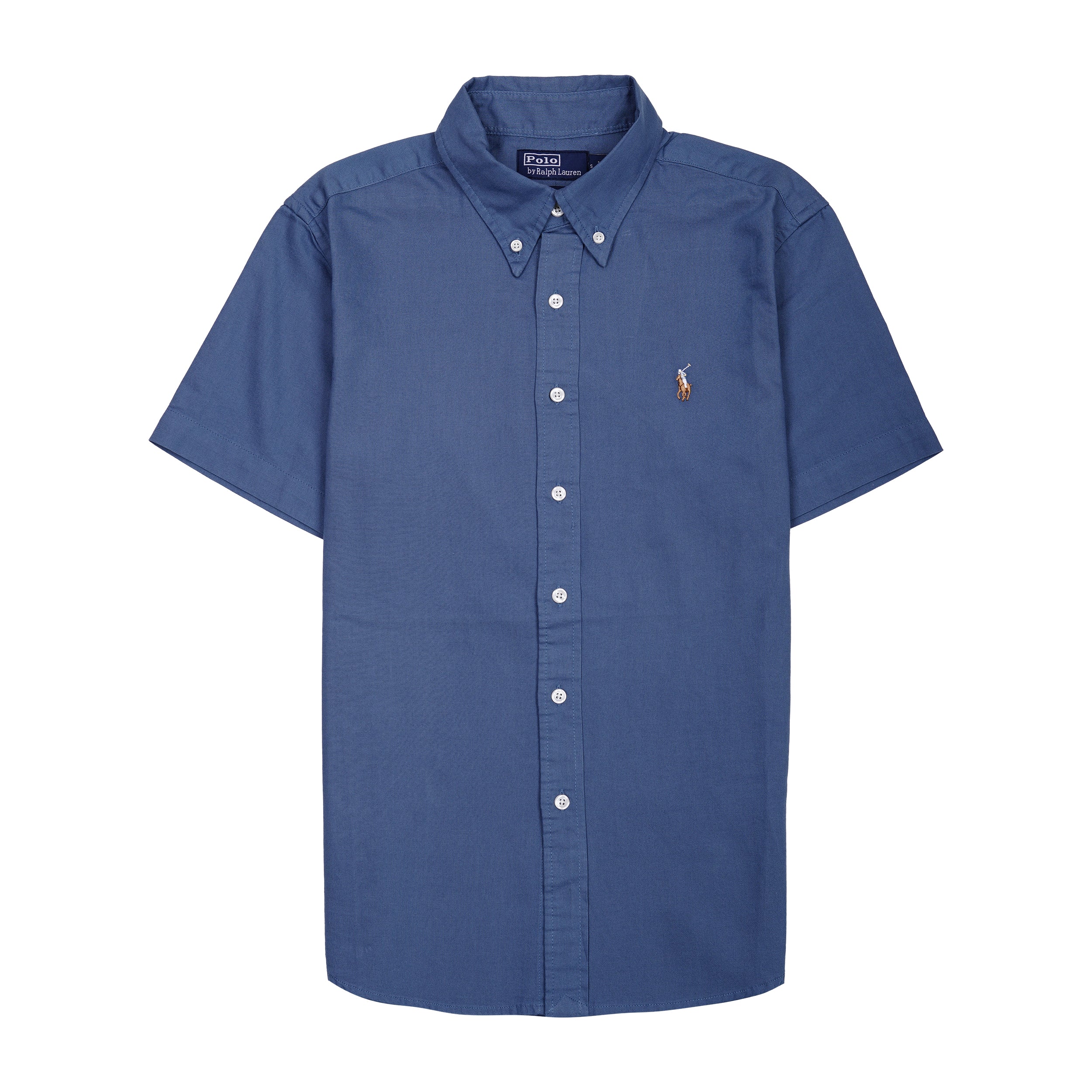 POLO RALPH LAUREN Oceanic Slate Relaxed Fit Short Sleeve Button-Down Shirt